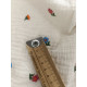 Double gaze coton - Floraison - x10cm