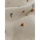 Double gaze coton - Floraison - x10cm