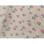 Sweat French Terry- Flowers rose-x10cm