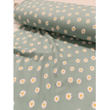 Jersey maille- Marguerite -x10cm