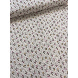 Double gaze coton brodée - Asha - x10cm