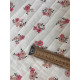 Tissu Matelassé- Double gaze - Flowers- x10cm