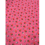 Tissus imperméable - Fraises - x10cm