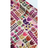 Tissu enduit fin - Vibe fluor - x10cm