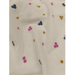 Coton brodé - Brodery flower - x10cm