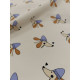 Percale de Coton - Dogs offwhite - x10cm