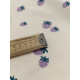 Percale de Coton - Berries violettes - x10cm