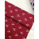 Percale de Coton - Dogs burgundy - x10cm