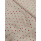 Percale de Coton - Coeur rose fuchsia - x10cm
