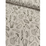 Tissu ameublement - Léger - Vegetables - x10cm