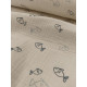 Double gaze coton - Fish - x10cm
