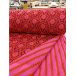 Block print matelassé - Burgun - x10cm