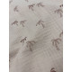 Double gaze coton -Palmiers - x10cm
