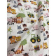 Tissu cretonne - Ferme - x10cm