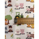 Tissu cretonne - Ferme - x10cm