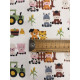 Tissu cretonne - Ferme - x10cm