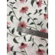 Double gaze coton - Rosée florale - x10cm