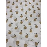 Double gaze coton - Poire - x10cm