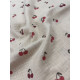 Double gaze coton - Cherries - x10cm