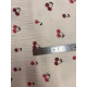 Double gaze coton - Cherries - x10cm