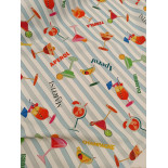 Tissus polyester - Cocktail - x10cm