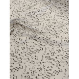 Tissu ameublement - Léger - Musique - x10cm