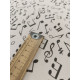 Tissu ameublement - Léger - Musique - x10cm