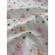 Tissu cretonne - Pig - x10cm