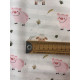 Tissu cretonne - Pig - x10cm