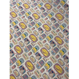 Tissu cretonne - Sardines - x10cm