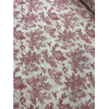 Tissu cretonne - Toile de jouy- x10cm