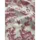 Tissu cretonne - Toile de jouy- x10cm