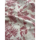 Tissu cretonne - Toile de jouy- x10cm