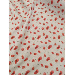 Tissu ameublement - Léger - Petits coquelicots - x10cm