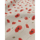Tissu ameublement - Léger - Petits coquelicots - x10cm