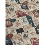 Tissu ameublement - Léger - Pancarte - x10cm