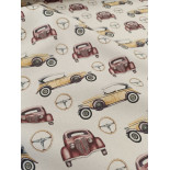 Tissu ameublement - Léger - Voitures - x10cm