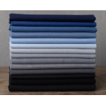 Cotonnades unies - bleu gris noir - x 10cm