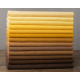 Cotonnades unies - jaune et marron - x 10cm
