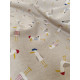 Tissu ameublement - Léger - Mouettes - x10cm