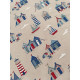 Tissu ameublement - Léger - Cabanes de pêche- x10cm