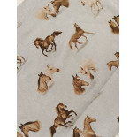 Tissu ameublement - Léger - Chevaux - x10cm