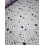 Tissu lin et coton - graphique - blanc - x10cm