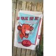 Torchon Vache Qui Rit retro R - Coucke