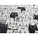 Percale de Coton - Chat - x10cm