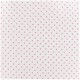 Percale de Coton - Pois fond blanc - rose - x10cm