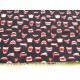 Tissu cretonne - Bethany noir - x10cm