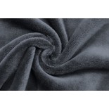 Tissu polaire Doudou - gris - x10cm