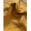 Double gaze coton - PAILLETTES - moutarde - x10cm
