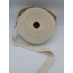 Ruban coton - 2.50cm - Blanc casse